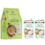 Кофе в зернах 500гр и 2 кокосовых молока